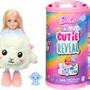 Barbie Chelsea Cutie Reveal Small Doll & Accessories, Blonde in Lamb Costume, 10 Surprises, Color Change (Styles May Vary) (Pink-streaked)