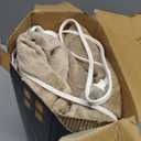 Tefici Electric Heated Blanket Throw, Super Cozy Soft 2-Layer Flannel 50" x 60" Heated Throw with 3 Heating Levels & 4 Hours Auto Off, Machine Washable, ETL&FCC Certified, Home Office Use,Camel