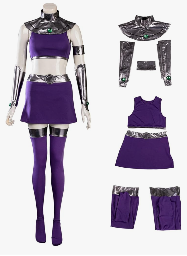 CosFantasy Women's Cosplay Costume Dress Purple Uniform Outfits for Halloween Large