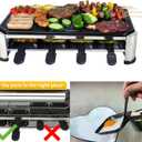 TAMARIT 8-Person Raclette Grill, Electric Table Grill for family gatherings