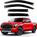 KPY Rain Guards Fit for 2022-2026 Toyota Tundra Crewmax, Out-Channel Window Visors Vent Wind Deflectors 4PC, Truck Accessories for 22-26 Tundra Crewmax (Full-Size Cabs)