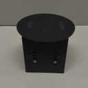 Recessed Floor Outlet Box Deeper 20 Amp Floor Electrical Outlet Tamper Resistant (TR, Black)