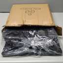 Lattice Design Outdoor Planter Box - 14.75 Square 13 Tall Black Plant Pot - Decorative Plant Pots for Front Porch Decor - Flower Pots Outdoor Planters for Porch Patio or Garden Decor by Pure Garden