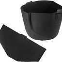 2 Pack HANABASS Non-Woven Aeration Pots 15 Gallon Plant Grow Bags with Strap Handles for Nursery