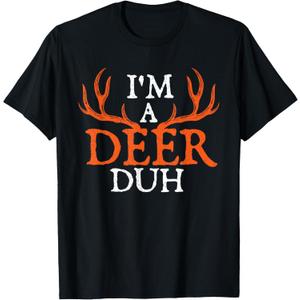 I'm A Deer Duh - Halloween Party Hunting Hunter Animal Lover T-Shirt, S