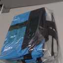 CIVJET 2PK Insulated Grocery Tote Bags, Large Reusable Cooler Bags with Zipper, Leakproof Thermal Shopping Bags for Food Delivery, Beach, Travel & Picnic, Collapsible, Grey & Blue (One Size)