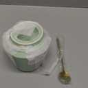 13.5oz Sugar Bowl with Lid and Spoon Green Ceramic Sugar Creamer Container, Sugar Jar, Durable Sugar Pot for Coffee Bar Accessories, Coffee Bar Decor (Pink)