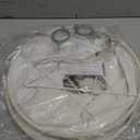 Bell Lamp Shades Set of 2, 6"Top x 13"Bottom x 10"High, Beige Shade Replacement for Table Lamps, Floor Lamps, Fabric Natural Linen Hand Crafted(Spider Fitter), Harp Holders Included, Assembly Required