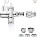 Sneatup Faucet Aerator to Garden Hose Diverter (5 adapters + Quick Connector)