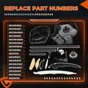 EA888 1.8L 2.0L Engine Timing Chain Kit with Cover Tensioner Guide Rail Fit For Audi A3 A4 A5 S3 S4 S5 Q3 Q5 TT, Fit For Volkswagen Jetta Golf Passat Tiguan, Replaces# 06K109158AD 06H109210AG