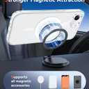 FNTCASE for iPhone 16e Case Clear: Magnetic Phone Cases with Screen Protector Compatible with Magsafe Slim Anti Yellowing Rugged Shockproof Protective Transparent Cell Phone Cover (A-Clear)