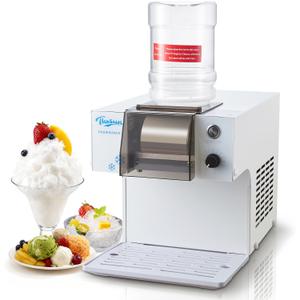 260W Commercial Snowflake Ice Machine, 110 LBS/24H Bingsu Maker with Adjustable Ice Texture, SUS304 Food-Contact Parts, Air Cooled for Cafe