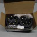 Solar Powered 8 Pack Outdoor LED Disk Lights - IP68 Waterproof, Non-Slip, Wear-Resistant Pathway Lights (Warm White)
