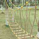 Outdoor Physical Training Equipment: handrail Swing Bridge, Suspension Bridge, Balance Beam, Log Bridge, Climbing Frame(Size:2m)