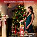 SilTriangle 50 Pack Christmas Wine Gift Bags Bulk with Tissue Papers and Tags Wine Bottle Wrap Bags with Handles for Xmas Holiday Gift Wrapping, 10 Designs, 14.2 x 4.7 x 3.5 Inches