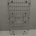 Serene Valley Sink Bottom Grid 24-1/8" x 12-5/8", Centered Drain with Corner Radius 1-1/2", Sink Protector NLW2412C, Medium