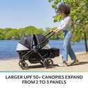 Evenflo Pivot Xplore Dreamz All-Terrain Stroller Wagon
Fits 2 Children or up to 110 lbs, Includes Bassinet Insert, Compact Fold (Jetsetter Black)