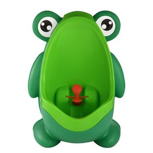 Potty Training Urinal for Boys Cute Whale with Funny Aiming Target - Green (Hand Frog)