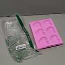 2 Pcs 3D Diamond Heart Silicone Mold for Chocolate, 6 Cavities Easy Demold Heart Shaped Mold Tray for Making Breakable Mousse, Cake, Chocolate, Cheesecake, Valentine's Day/Happy Birthday Gift.