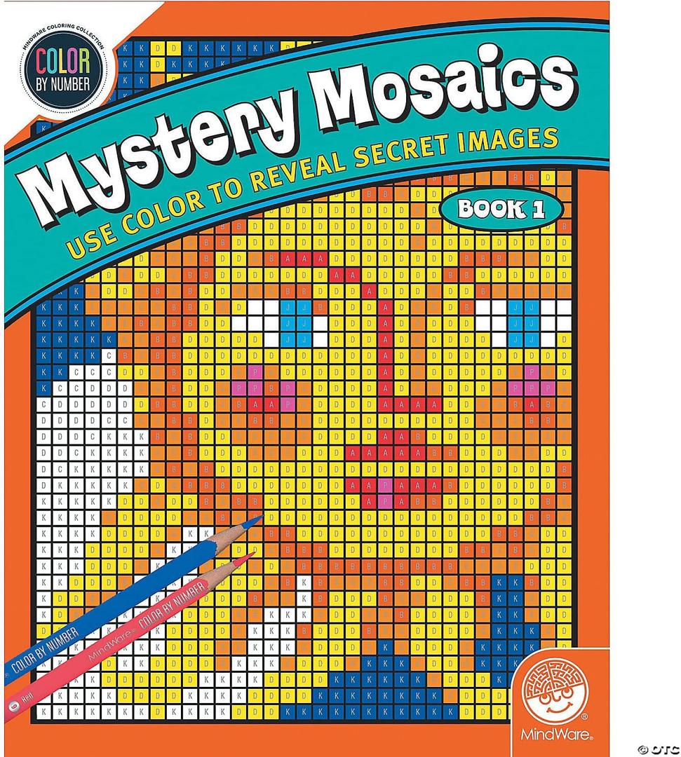 MindWare Color by Number Mystery Mosaics: (Book 1)