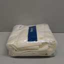 Bedsure 100% Washed Cotton Duvet Cover King Size - Ivory Minimalist Bedding Set Linen Like - PureWoven Plain Simple & Soft Comforter Cover for All Seasons, 3 Pieces (Ivory, King, 104"x90")