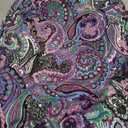 KISSMODA 3/4 Length Sleeve Shirts for Women Floral Business Shirts Tops Blouses Tops Loose Fit T-Shirts (Large, B Purple Green)