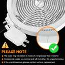 Upgraded 6.5 In DG47-00060A W11171119 Electric Range Single Radiant Surface Heating Element Replacement for Whirl-pool May-tag Kitchen-Aid Jenn-Air Range Stove, Replace 8273994 W10823711 By Fetechmate