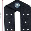 2 Pcs Attic Ladder Hinge Pull Down Stair Parts Suitable for Restoring Old Loft, DIY Ladder (Black)