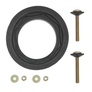 3'' Toilet Tank Gasket Replacement Parts Rubber Ring Seal and Gaskets with 2Pcs Brass Bolts & Kit, Toilet Tank to Bowl Repair for American Standard Leak Preventer