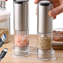 Rechargeable Electric Salt and Pepper Grinder Set,Electric Salt and Pepper Grinder, Adjustable Coarseness shakers, automatic salt and pepper shakers，One-hand operation,kitchen gadgets