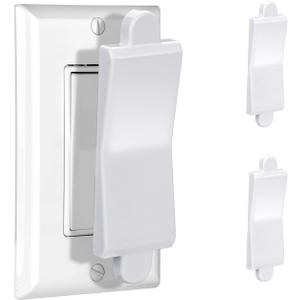 Magnetic Light Switch Guard Cover, Light Switch Guard, Light Switch Blocker, Light Switch Lock, Switch Cover Guard, Child Proof Light Switch Cover Guard (White, 2 Piece)