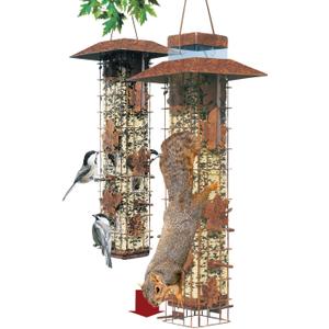 Perky-Pet Squirrel Be Gone Caged Bird Feeder [Set of 2]