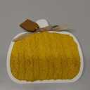 Holiday Home 6.7 in Wood Table Décor Pumpkin Sweater Yellow