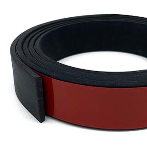 Rubber Seal Strips, Rubber Sheets, Rolls & Strips with Adhesive Backing for DIY Gaskets Material, Warehouse Sealing, Home Application Weather Striping (4" Wide x 1/8" Thick x 37"Long), Black