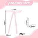 Bow Cake Toppers, 10 Pcs Bow Cupcake Toppers, Pink Bows Themed Cake Party Decorations, Pink Birthday Cake Decorations, Cake Decorations for Birthday Wedding Baby Shower Party Supplies