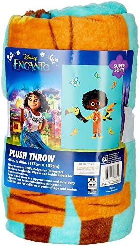 Disney Encanto Plush Throw Blanket One Size Turquoise