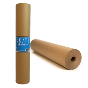 Kraft Brown Wrapping Paper Roll– 100% Recyclable Craft Construction and Packing Paper for Use in Moving and Bulletin Board Backing
