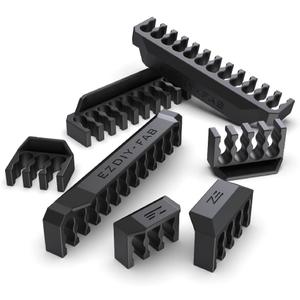 EZDIY-FAB Shield Cable Comb Kit for 16AWG, 18AWG PSU Cable Extension,Includes 4 x 24P + 16 x 8P + 8X 6P-Black