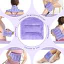 SuzziPad Microwave Heating Pad for Neck Shoulder Back, 7x16 Microwavable Moist Heat Pack, Warm Compress Hot Pack, Flaxseed Bean Bag Heated Pad for Mother's Day, Hot & Cold Therapy, 1.74lb, Purple