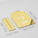 JINMURY Gold Mirror Arch Table Numbers for Wedding, 20 Pack 5x7" Gold Mirror Arch Acrylic Signs with Stand Acrylic Table Numbers 1-20, Perfect for Wedding Reception