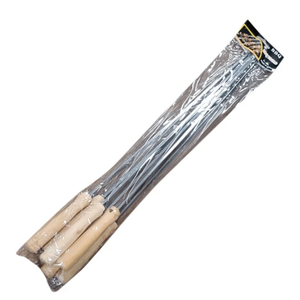 Outdoor Barbecue 6 Pieces Toast Fork Kebab Skewers Toast Fork for Long Skewers Kebab Sticks Skewers for BBQ Skewers Barbecue Skewers for Barbecue, 
