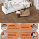 Homease 0.5mm Nature Oak Vinyl Flooring Roll 39.4" x 393.7" PET Leather-Like Waterproof Wear-Resistant Peel & Stick, Easy DIY Floor Covering for Kitchen Bathroom Rental Home, Durable