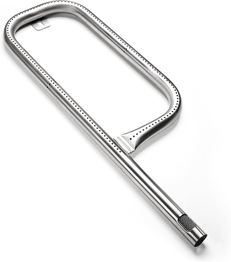 Grill Burner Tube for Weber Q100 Q120 Q1000 Q1200, 304 Stainless Steel 60040 17 Inch, Baby Q 386001 386002 516002, 516001, 50060001, 51060001 Gas Grills, Replacement Part Weber 69957/41657