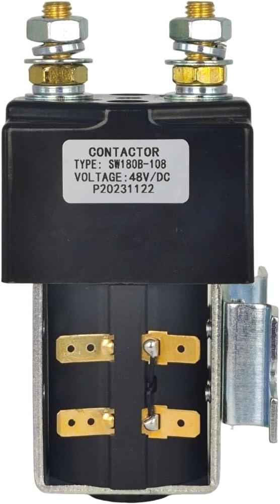 XYZIL SW180 SW180B-108 48V 200A Contactor Solenoid Compatible with Albright 48 Volt Heavy Duty