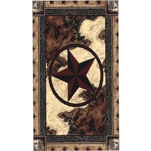 Brown Hand Towels for Bathroom,Set of 2,Western Texas Star Vintage Style Stars On Wood Panel Print Rustic,Soft Absorbent Small Bath Towel Kitchen Dish Guest Towel Home Decor 15.7"x27.5"