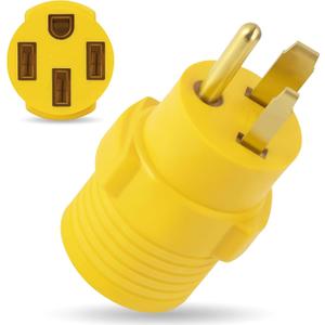 NEMA 6-50P to 14-50R EV Charger Adapter 50A 240V Heavy Duty for Tesla J1772 Level 2 Charging, 3-Prong Male to 4-Prong Female, Works with Welder Generator (Not for RV/Camper)