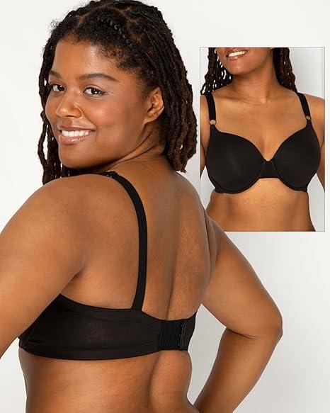 Fruit of the Loom Womens Smooth Cotton T-Shirt Bra - Ultra-Soft, Flexible, and Invisible Under Tees, Size: 40D