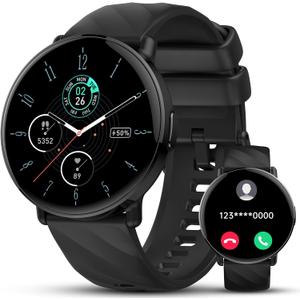 Smart Watches for Men Women, 1.39" HD Touch Screen Smartwatch with Bluetooth Calls and Dialing Function, 113+ Sports Modes Fitness Tracker with USB-C Fast Charging, Smartwatch for Android iOS. Black