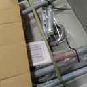 Medline Two-Button Folding Walker for Seniors, 5" Wheels, 32.5" to 39.5" Height, 400-lb. Capacity