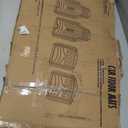 FH Group Automotive Floor Mats - Heavy-Duty Monster Eye Rubber Floor Mats for Cars, Universal Fit Full Set, Climaproof Floor Mats, Trimmable Floor Mats for Most Sedan, SUV, Truck Floor Mats Burgundy